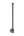 Dauby toiletrolhouder enkel - Pure Plus - ruw metaal - 350 mm - rechts