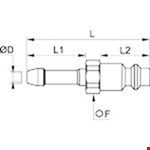 Legris slangpilaar - met insteeknippel - 9094E07 13