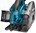 Makita accu invalcirkelzaag - SP001GZ04 - 40V Max - 165mm - excl. accu en lader - AWS zender en geleiderail met tas - in Mbox