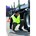 Opsial veiligheidsvest - 2 strepen - high visibility - geel - maat L