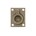 Intersteel luikring - rechthoekig - 65x49 mm - messing getrommeld