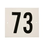 Besbo huisnummerplaat - Nr. 73 - aluminium