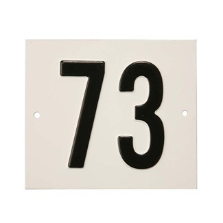 Besbo huisnummerplaat - Nr. 73 - aluminium
