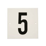 Besbo huisnummerplaat - Nr. 5 - aluminium