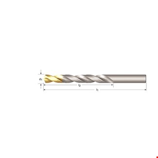 DORMER korte spiraalboor A002 -HSS-TiN -DIN338 - zelfcentrerend 3.0 mm - A0023.0