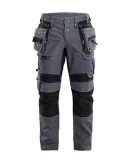 Blåkläder X1900 werkbroek denim stretch grijs/zwart maat 56