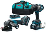 Makita accu combiset - slijpen/bevestigen - DK0139G202 - 40V Max - 2x4.0 Ah accu en snellader - in tas