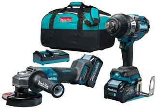 Makita accu combiset - slijpen/bevestigen - DK0139G202 - 40V Max - 2x4.0 Ah accu en snellader - in tas