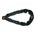DX anti diefstalketting - gehard staal - Ø 8 mm - 900 mm - zwart