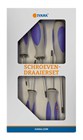 Ivana schroevendraaierset - Torx - softgrip - mat verchroomd - 6-delig