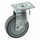 Novio zwenkwiel gaffel grijs TPE rubber 468.756.606.000