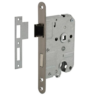Intersteel dag- en nachtslot - doornmaat 50 mm - cilinder - 55 mm - RVS geborsteld