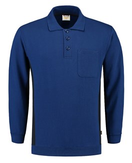 Tricorp polosweater Bi-Color - Workwear - 302001 - koningsblauw/marine blauw - maat 5XL