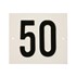 Besbo huisnummerplaat - Nr. 50 - aluminium