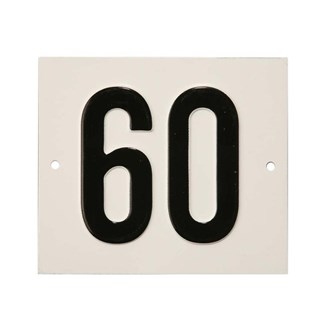 Besbo huisnummerplaat - Nr. 60 - aluminium