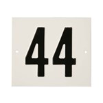 Besbo huisnummerplaat - Nr. 44 - aluminium