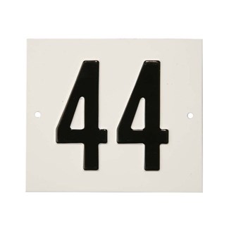 Besbo huisnummerplaat - Nr. 44 - aluminium