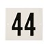 Besbo huisnummerplaat - Nr. 44 - aluminium