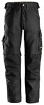 Snickers Workwear Canvas+ werkbroek - 6324 - zwart - maat 50