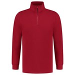 Tricorp sweater ritskraag - Casual - 301010 - rood - maat 4XL