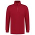 Tricorp sweater ritskraag - Casual - 301010 - rood - maat 4XL