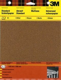 3M™  Schuurpapier - vellen - bruin - pak à 5 stuks 