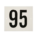 Besbo huisnummerplaat - Nr. 95 - aluminium