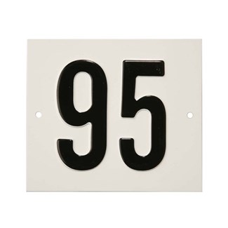 Besbo huisnummerplaat - Nr. 95 - aluminium