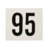 Besbo huisnummerplaat - Nr. 95 - aluminium