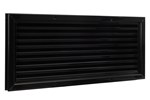 Nedco deurventilatierooster - 545x245mm - zwart - aluminium