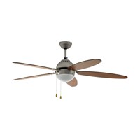 EGLO plafondventilator met licht - SUSALE - nikkel mat - Ø 1320 mm - met trekkoord
