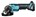 Makita haakse accu slijpmachine - DGA505ZJ - 18V - 125mm - excl. accu en lader - met veiligheidsschakelaar - in Mbox