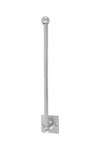 Dauby toiletrolhouder enkel - Pure Plus Square - mat wit brons - 350 mm - links