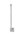 Dauby toiletrolhouder enkel - Pure Plus Square - mat wit brons - 350 mm - links