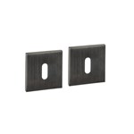 Intersteel Sleutelrozetten verdekt 53x53x6mm PVD Antraciet