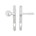 Dauby veiligheidsbeslag knop/kruk - Pure TOP + PHL - mat wit brons - profielcilinder 92 mm