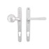 Dauby veiligheidsbeslag knop/kruk - Pure TOP + PHL - mat wit brons - profielcilinder 92 mm
