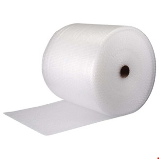 Verpakkings/noppenfolie - 50cm breed x 100 m lang - transparant 
