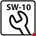 Blackline M6 zeskantmoer [100st] - HCP coating - DIN943  - 6904.13 serie