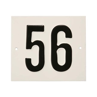 Besbo huisnummerplaat - Nr.    56                     - aluminium 