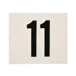 Besbo huisnummerplaat - Nr. 11 - aluminium              