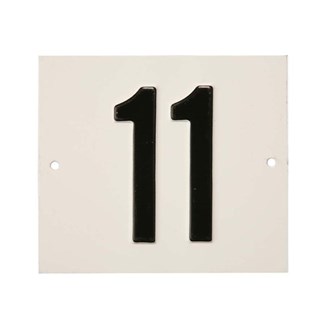Besbo huisnummerplaat - Nr. 11 - aluminium              