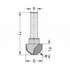 JSO-TR holprofielfrees HW z=2 R=9.5 diameter 19mm ws8