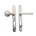 Dauby veiligheidsbeslag knop/kruk - Pure TOP + PHL - wit brons - profielcilinder 92 mm