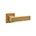 Intersteel Deurkruk Amsterdam met rozet 53x53x10mm  PVD messing getrommeld