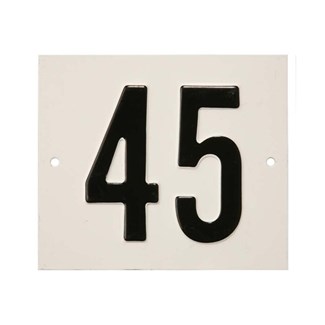 Besbo huisnummerplaat - Nr. 45 - aluminium