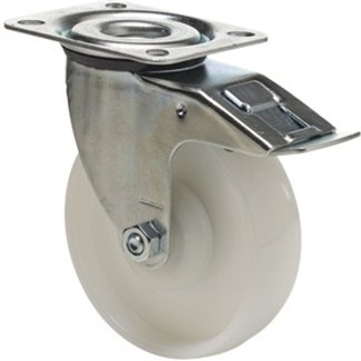 Colson Zwenkwiel nylon met rem 100 mm - 150 kg