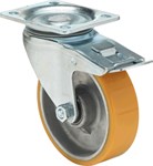 Colson zwenkwiel pu met rem 125 mm - 250kg 