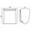 Hermeta 3280-753 wandafvalbak 3,5L staalblauw RAL5011