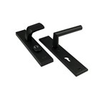 AMI veiligheidsbeslag knop/kruk - SKG*** met kerntrek - PC 72 - deurdikte 38/42 mm - zwart - 739750